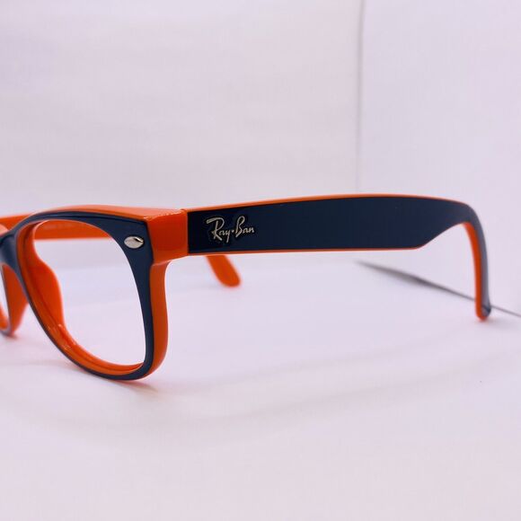 Ray-Ban Authentic Eyeglasses RB 2132 789/3F 52 [] 18 MM New Wayfarer Orange Blue - Picture 8 of 9